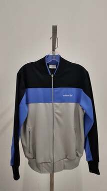 Vintage 80s Adidas Trefoil Color-Block Track Jacket - Made in Taiwan (Size M)